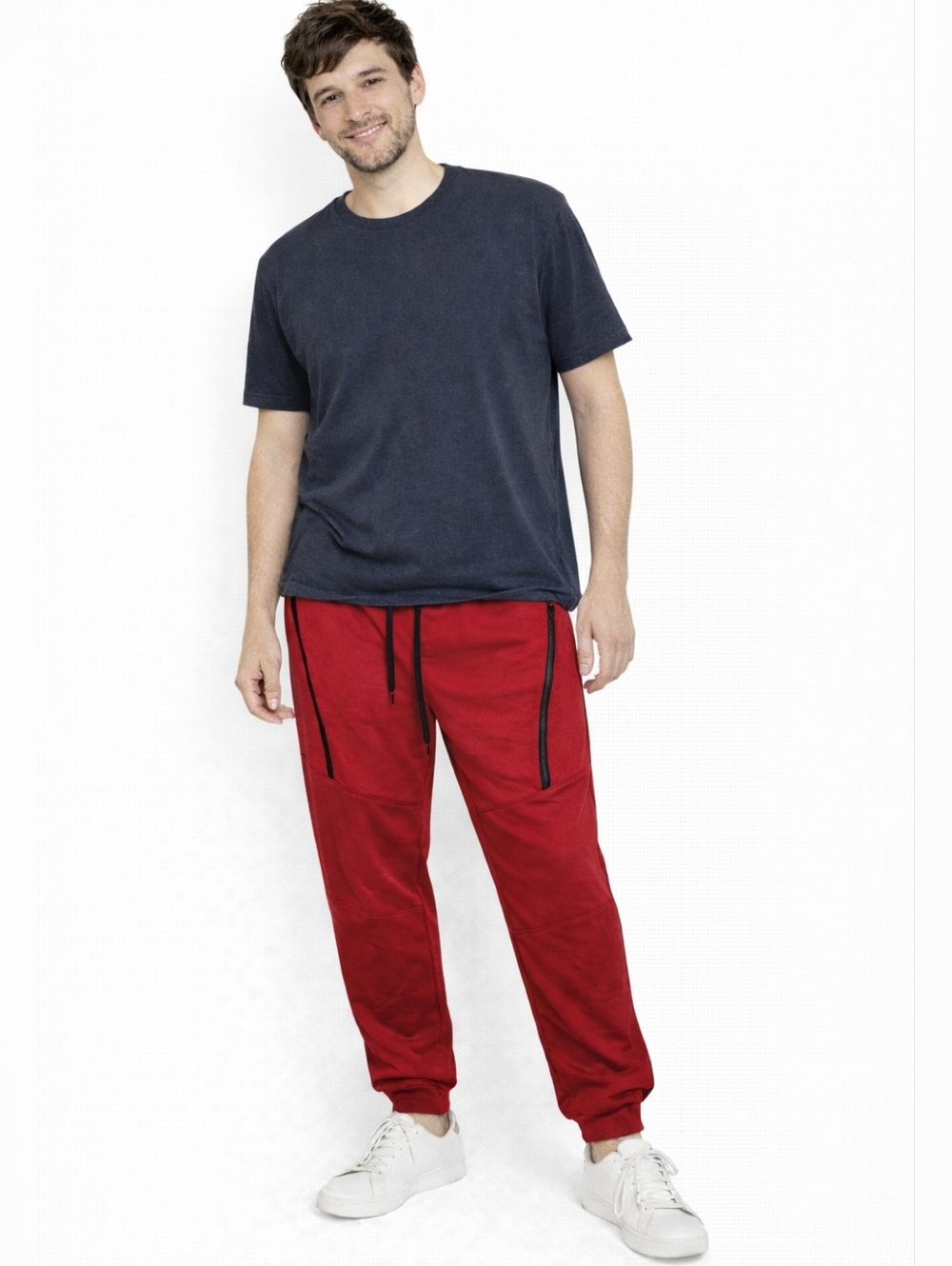 Royal Blue Men's Drawsting Trainer Pants, Size XL